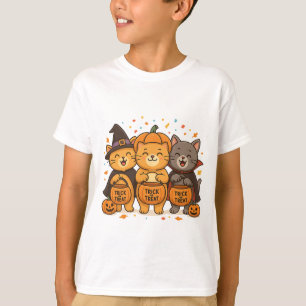 Schattigee Halloween Cats – Trick or treat Squad T T-shirt