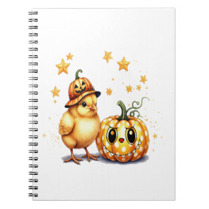 Schattigee Halloween Chick Pumpkin Notitieboek