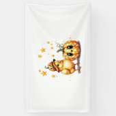 Schattigee Halloween Chick Pumpkin Spandoek (Verticaal)