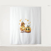 Schattigee Halloween Chick Pumpkin Wandkleed (Voorkant)