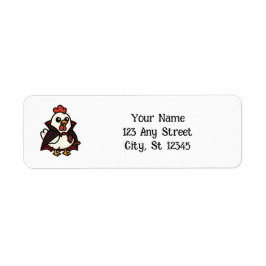 Schattigee Halloween Chicken Vampire Etiket