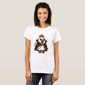 Schattigee Halloween Chicken Vampire T-shirt (Voorkant volledig)
