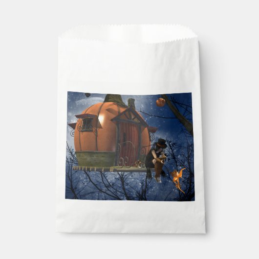 Schattigee Halloween Creature Encounter Bedankzakje (Voorkant)