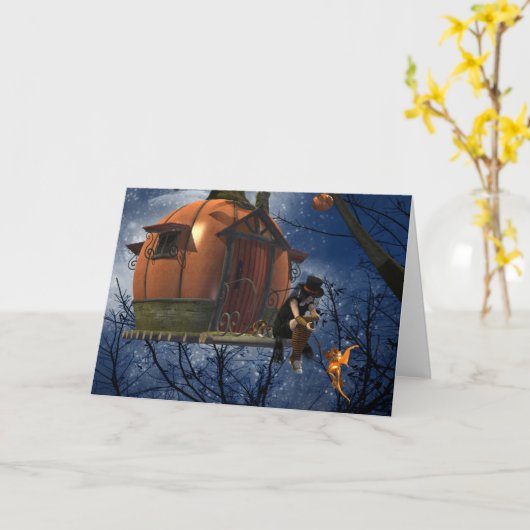 Schattigee Halloween Creature Encounter Kaart (Gele Bloem)