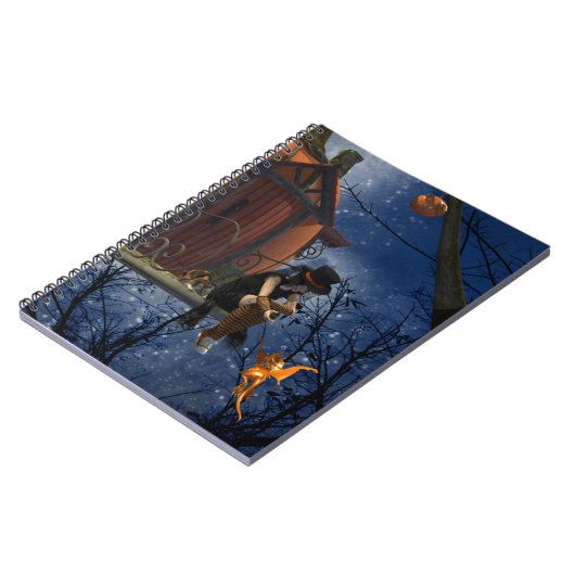 Schattigee Halloween Creature Encounter Notitieboek (Linkerzijde)