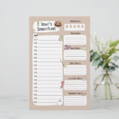 Schattigee Halloween Daily Planner Sheet (Staand voorkant)