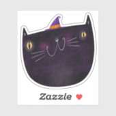 Schattigee Halloween Decoratie Spooky Black Cat Sticker (Vel)