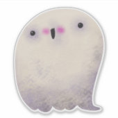 Schattigee Halloween Decoratie Spooky Ghost Sticker (Voorkant)