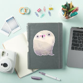 Schattigee Halloween Decoratie Spooky Ghost Sticker (iPad Cover)