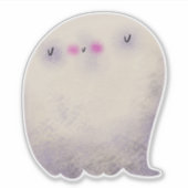 Schattigee Halloween Decoratie Spooky Ghost Sticker (Voorkant)