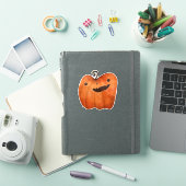 Schattigee Halloween Decoratie Spooky Pumpkin Sticker (iPad Cover)
