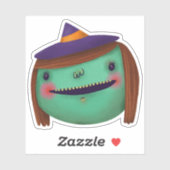 Schattigee Halloween Decoration Witch Sticker (Vel)
