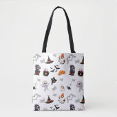 Schattigee Halloween Design Canvas tas (Voorkant)