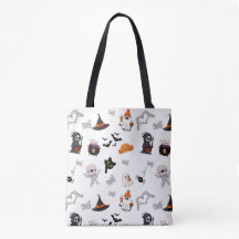 Schattigee Halloween Design Canvas tas