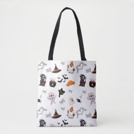 Schattigee Halloween Design Canvas tas