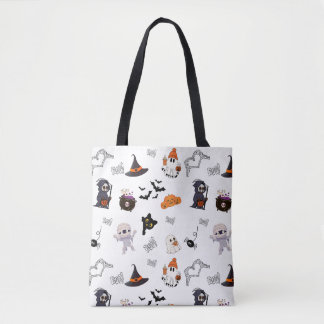 Schattigee Halloween Design Canvas tas