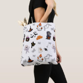 Schattigee Halloween Design Canvas tas (Dichtbij)