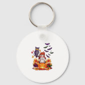 Schattigee Halloween Doll Owl Sleutelhanger (Voorkant)
