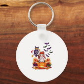 Schattigee Halloween Doll Owl Sleutelhanger (Voorkant)