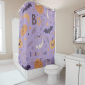 Schattigee Halloween Douchegordijn - Geesten, Pomp (In situ)