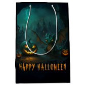 Schattigee Halloween Dragon Scary Pumpkins Medium Cadeauzakje (Voorkant)