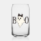 Schattigee Halloween Drinkware Set - "Boo" Ghost Blikvorm Glas (Achterkant)