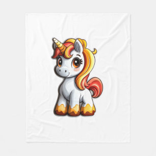 Schattigee Halloween Eenhoorn Snoep Maïshoorn Magi Fleece Deken