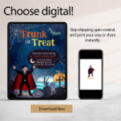 Schattigee Halloween Event Trunk of Treat voor kin Kaart