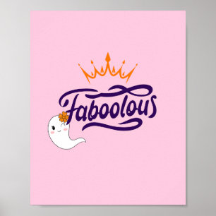 Schattigee Halloween, Faboolous, Schattigee Ghost, Poster