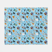 Schattigee Halloween fleece deken (Voorkant (Horizontaal))