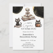 Schattigee Halloween Fun Party Uitnodiging (Voorkant)