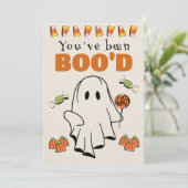 Schattigee Halloween Games Boo Neighbor Game Kaart (Staand voorkant)