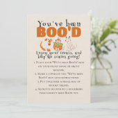 Schattigee Halloween Games Boo Neighbor Game Kaart (Staand voorkant)