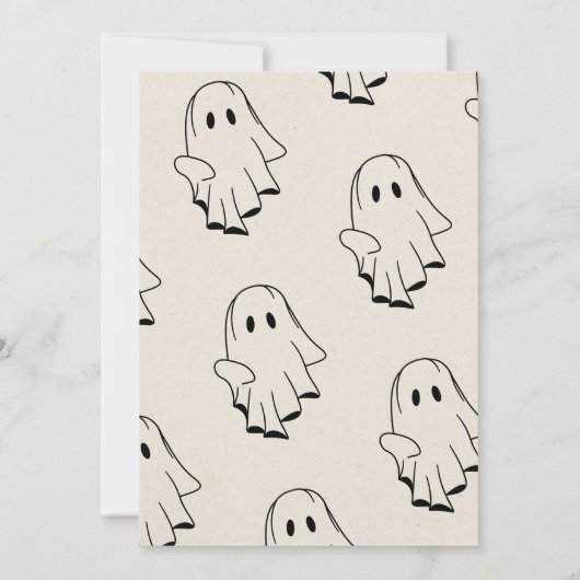 Schattigee Halloween Games Boo Neighbor Game Kaart (Achterkant)