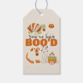 Schattigee Halloween Games Boo Neighbor Game Kaart Cadeaulabel (Voorkant)