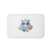 Schattigee Halloween-geest in een verpleegstersuni Badmat (Voorkant)