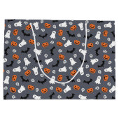 Schattigee Halloween Geesten, Pompoenen, Schedels, Groot Cadeauzakje (Achterkant)