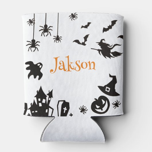 Schattigee Halloween gepersonaliseerde Koelbox - C Blikjeskoeler (Achterkant)