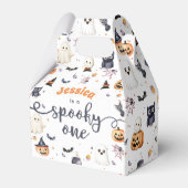 Schattigee Halloween Ghost 1e Verjaardagsfeest Bedankdoosjes (Achterkant)