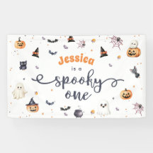 Schattigee Halloween Ghost 1e Verjaardagsfeest