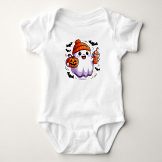 Schattigee Halloween Ghost Baby Bodysuit