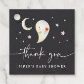 Schattigee Halloween Ghost Baby shower Dank u Bedankjes Labels (Voorkant)