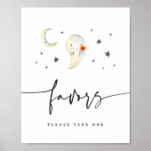 Schattigee Halloween Ghost Baby shower Favorieten  Poster (Voorkant)