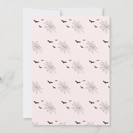 Schattigee Halloween Ghost Baby shower Uitnodiging (Achterkant)