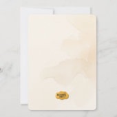 Schattigee Halloween Ghost Baby shower Uitnodiging (Achterkant)