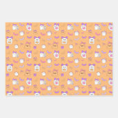 Schattigee Halloween Ghost Birthday Inpakpapier Vel (Voorkant 3)