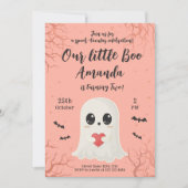 Schattigee Halloween Ghost Birthday Kaart (Voorkant)