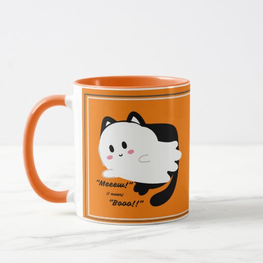 Schattigee Halloween Ghost Black Cat Boo Mok (Links)