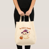Schattigee Halloween Ghost Canvas tas "Te Schattig (Voorkant (product))