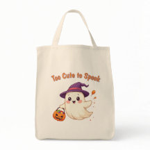 Schattigee Halloween Ghost Canvas tas "Te Schattig